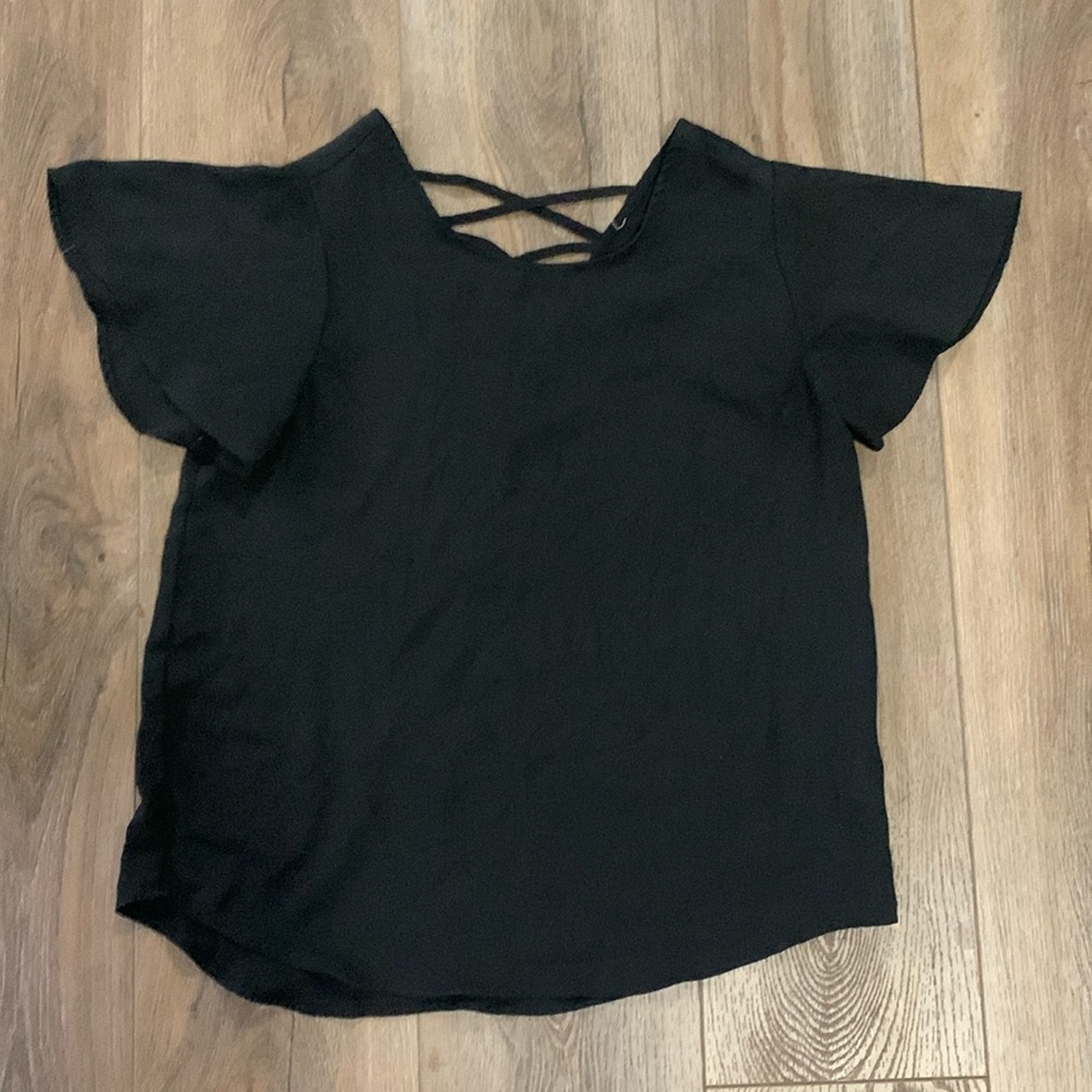 Black Chiffon Shirt